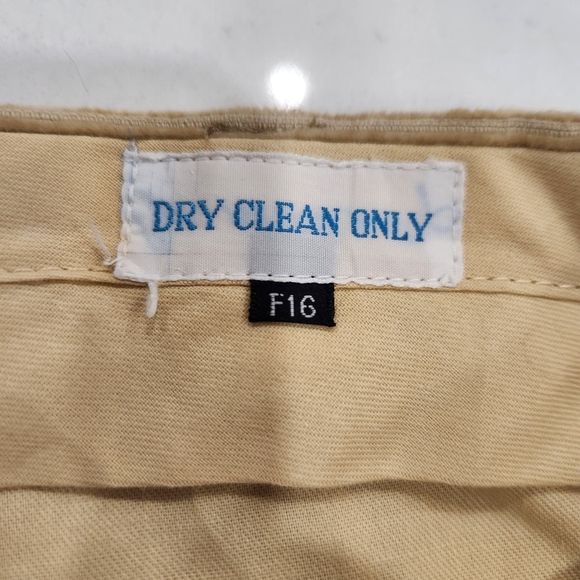 NWT Boston Traders Corduroy Pants Mens 36x37 Khaki Raw Hem Vintage Deadstock - Picture 6 of 13